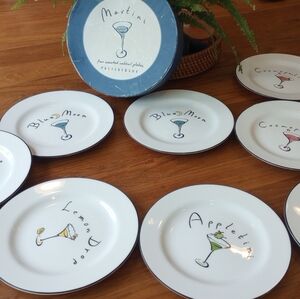 Pottery Barn Cocktail Plates Set of 8